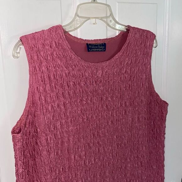 🔥3/$20🔥 Willow Ridge sleeveless textured blouse size XL - Picture 4 of 7
